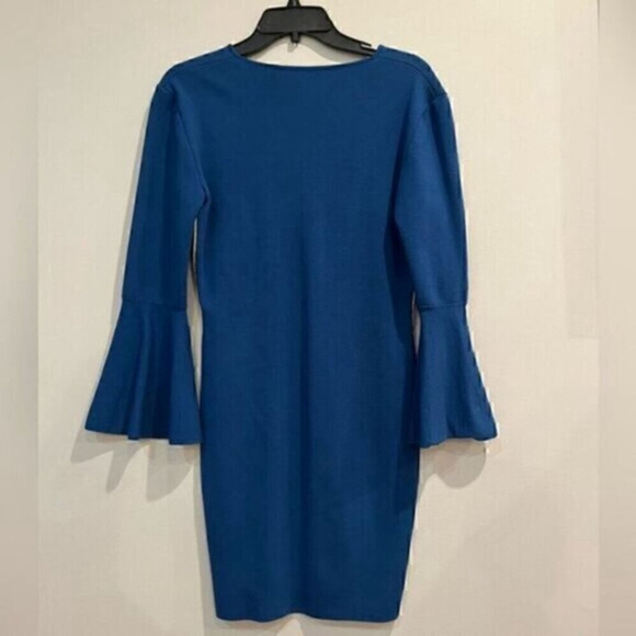 Emilio Pucci Wool Blend Flare Sleeve Knit Dress - Picture 2 of 4